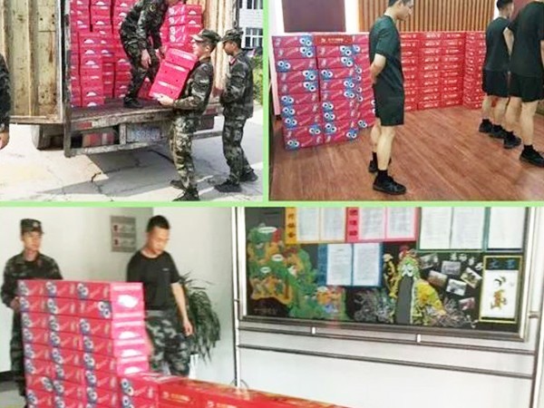 頂真飲品“八一”擁軍慰問活動，共敘濃濃軍民情！